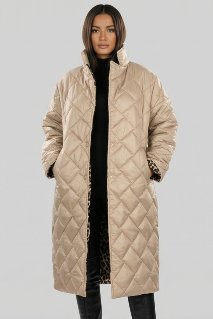 Olivia Sur™ | Elegante Abrigo de Leopardo