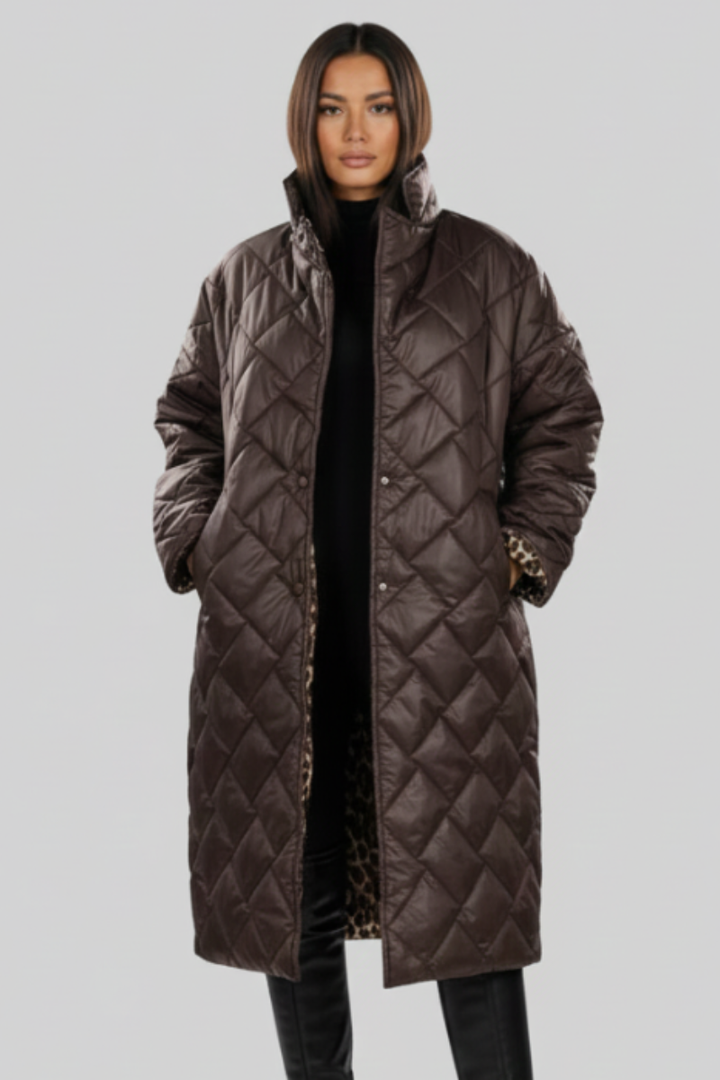 Olivia Sur™ | Elegante Abrigo de Leopardo
