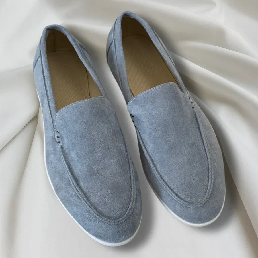 Enzo™ | Mocasines de ante con suela híbrida