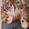 Andy | Camisa de flores con botones y mangas largas