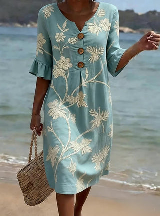 Júlia | Vestido casual con estampado floral para mujer