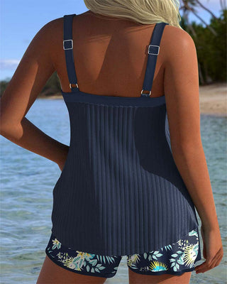 Bloom | Tankini de rayas con pantalones de playa a juego