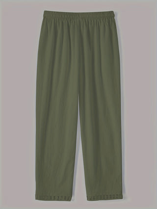 Wren – Pantalones Cropped Relax con Detalles en Contraste