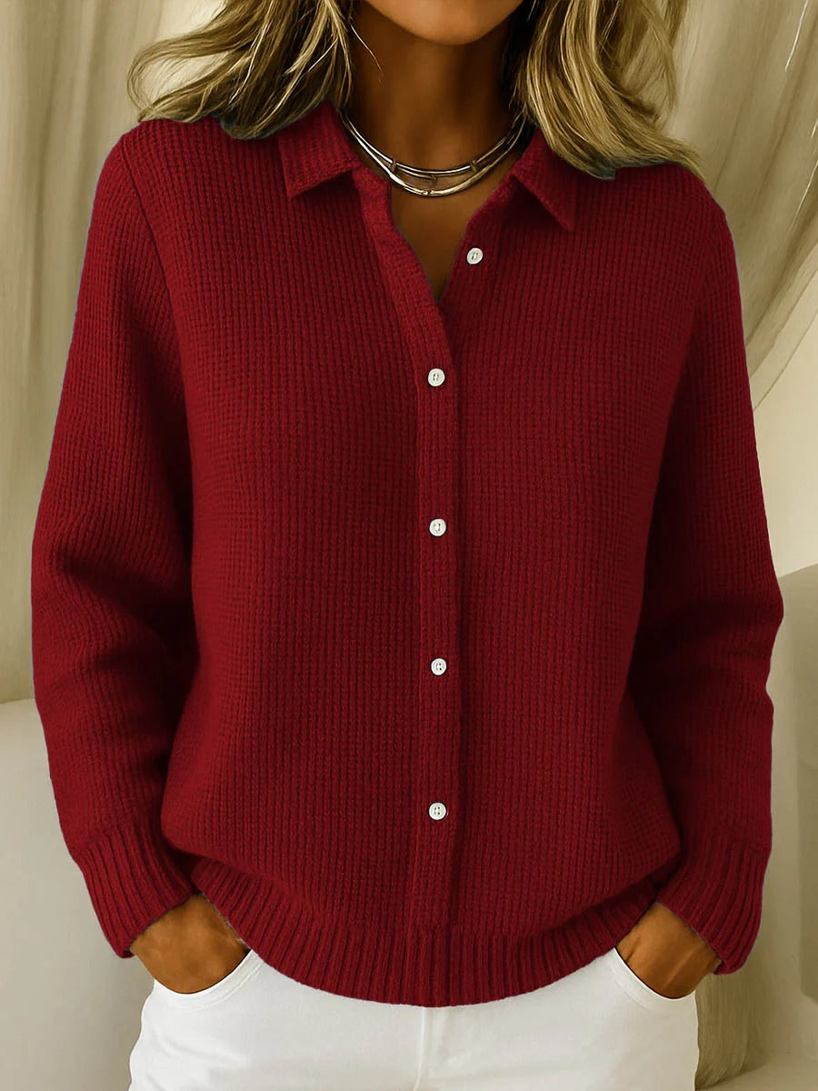Anabel | Clásico Cárdigan de Botones de Punto