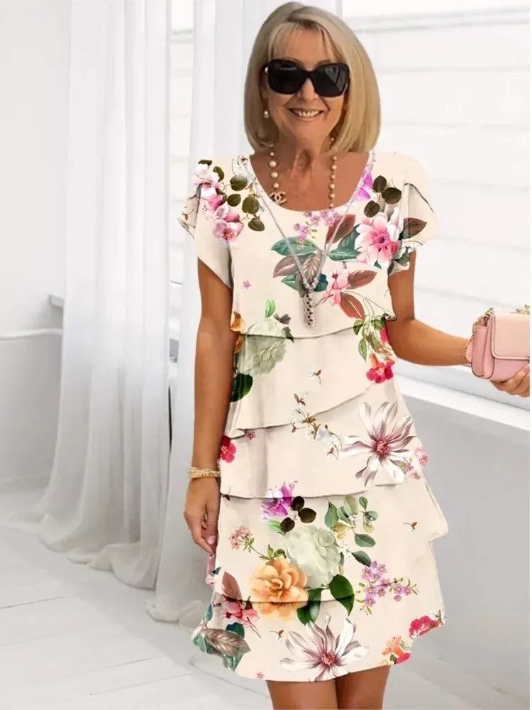 Camila | Elegant flowing dress with ruffles