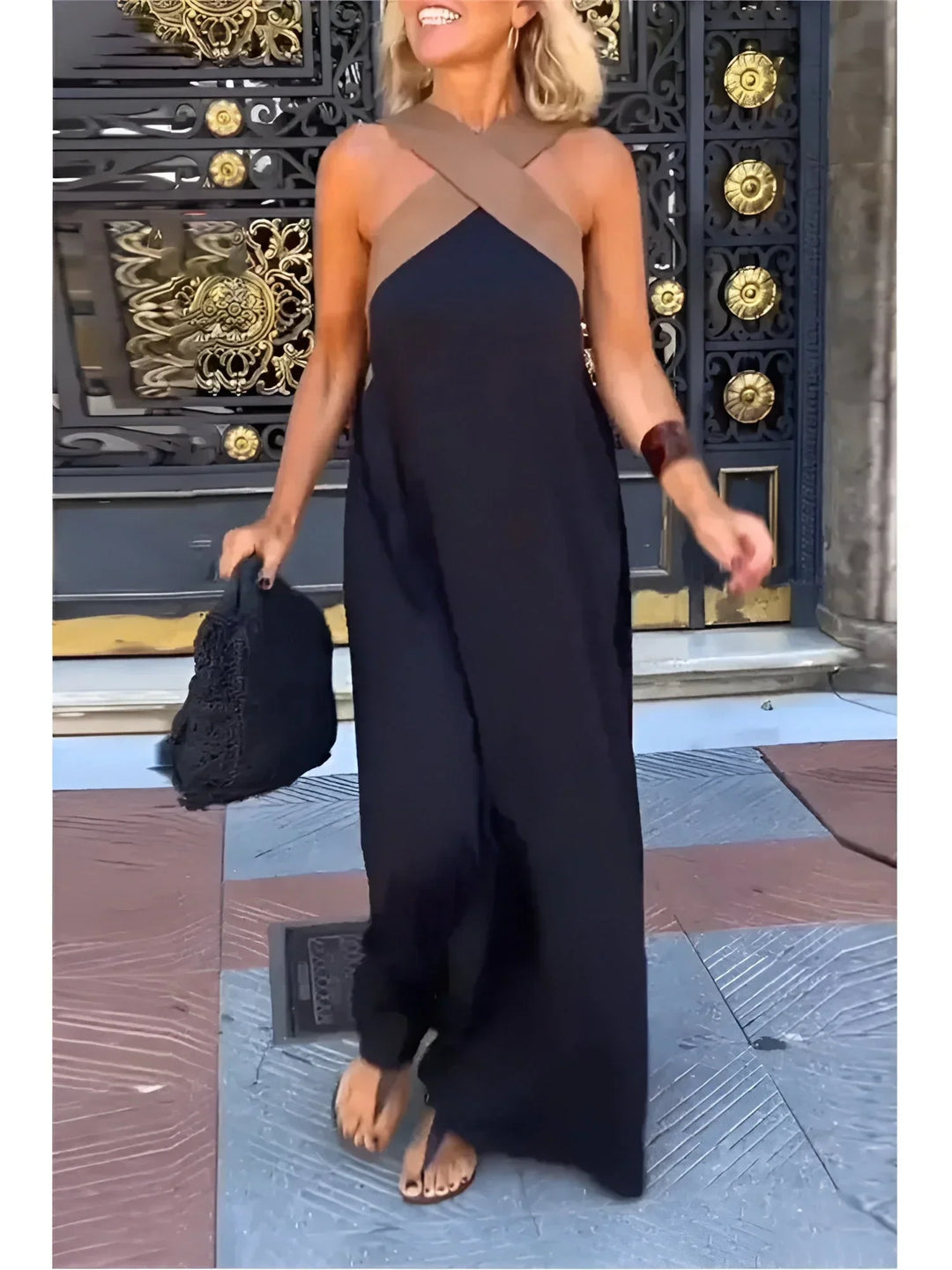 DELFINA | Vestido de Corte Cruzado Elegante