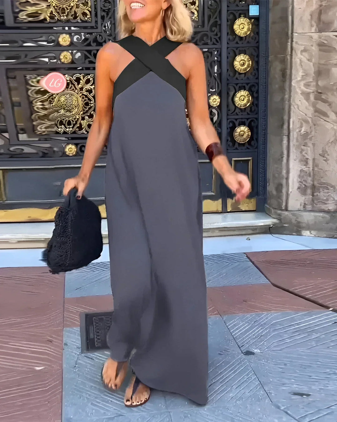 DELFINA | Vestido de Corte Cruzado Elegante