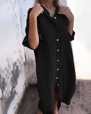 Anna | Vestido camisero vaporoso