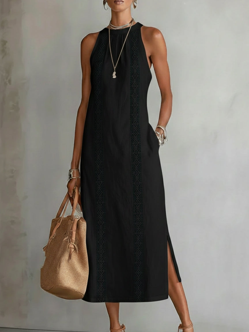Jimena ™ | Vestido Midi Bordado Relajado