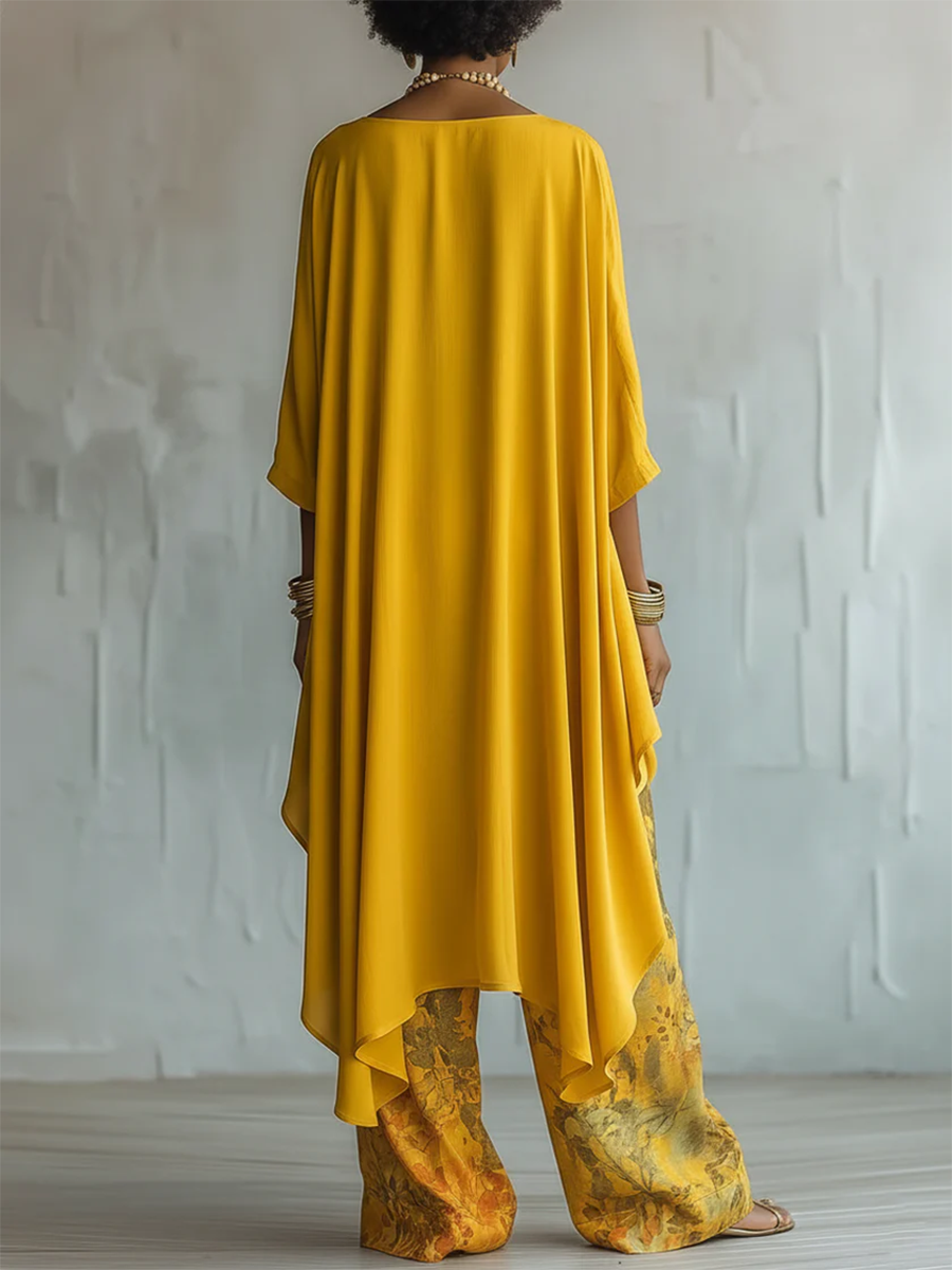 FLOR ™ | Conjunto Estampado Floral Artístico Elegante