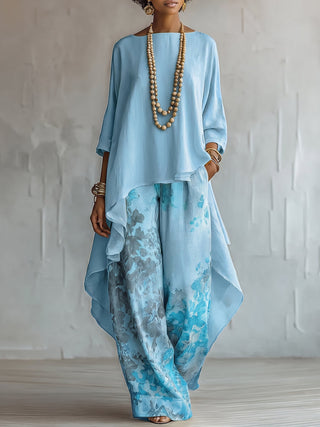 FLOR ™ | Conjunto Estampado Floral Artístico Elegante