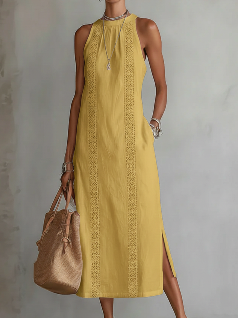 Jimena ™ | Vestido Midi Bordado Relajado