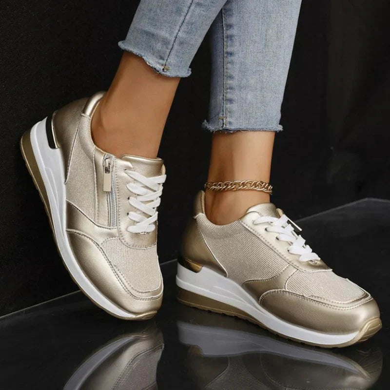 Ana | Nuevas zapatillas ortopédicas con cordones y cierre lateral con cremallera para mujeres