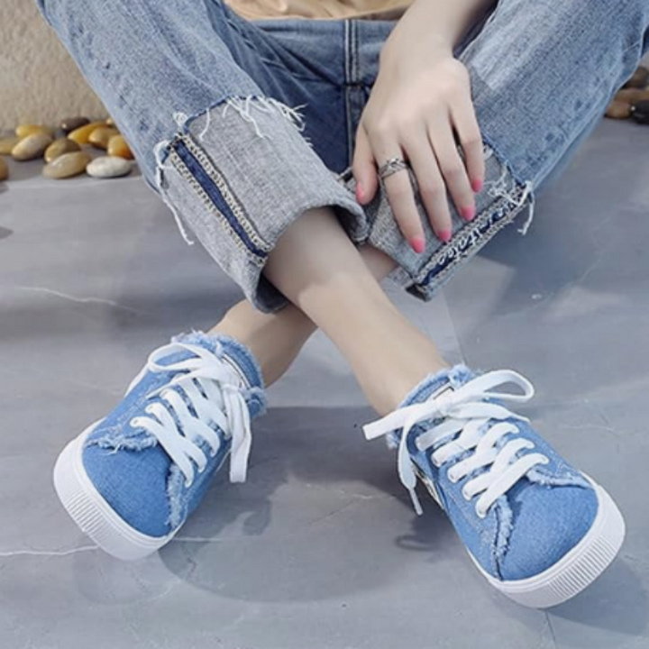 Zapatillas Mule de Denim para Dama