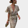 Clara™ | Copper Midi Dress