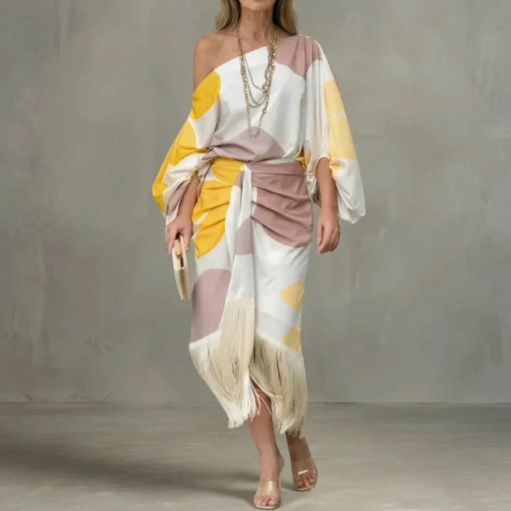 Daniela | Vestido elegante de flecos