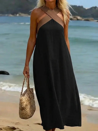 DELFINA | Vestido de Corte Cruzado Elegante